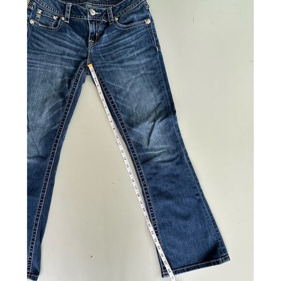 Miss Me Women's Size 28 Signature Boot Bootcut Bling Sequin Pocket Jeans - Picture 3 of 6